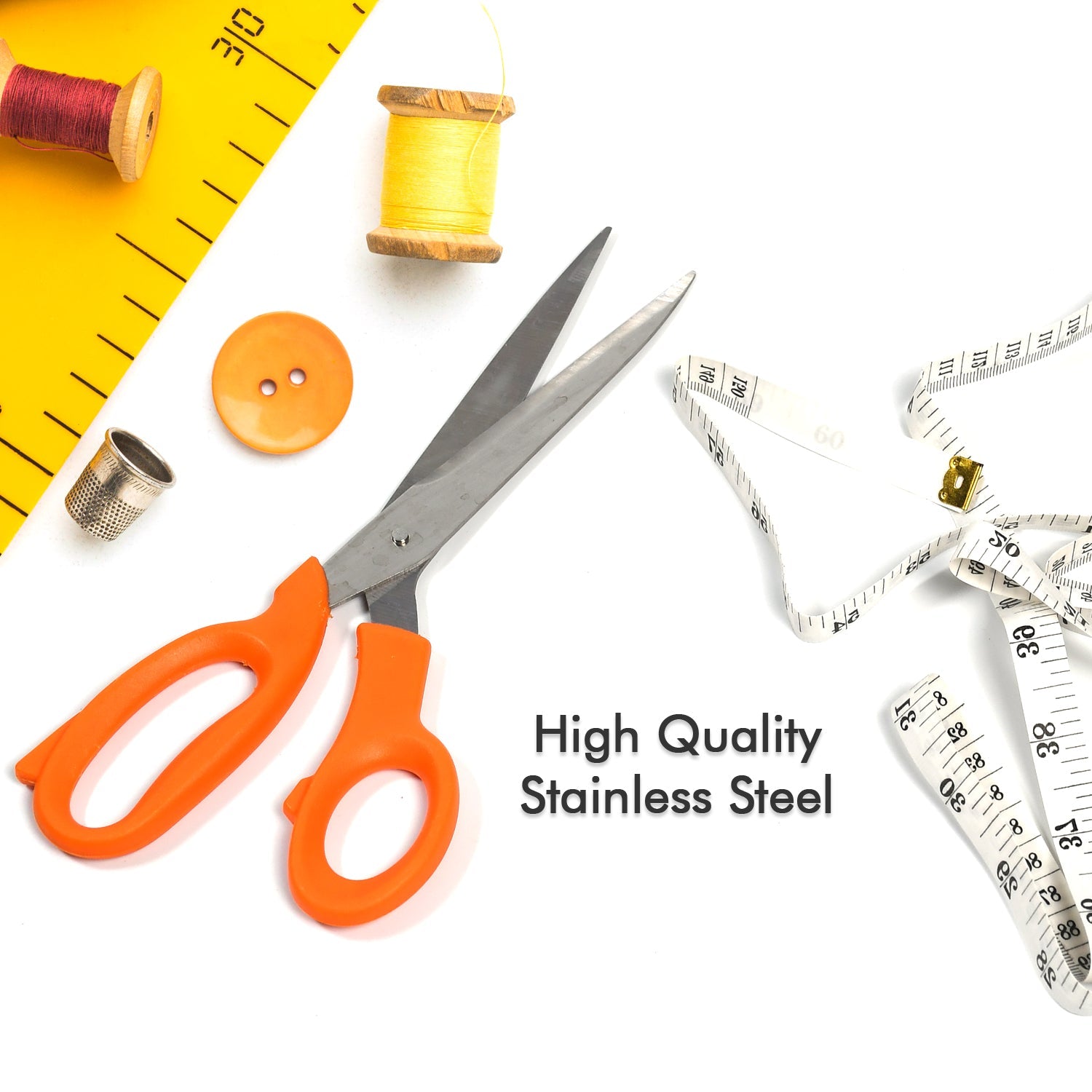 4078 Tailor Scissors And Measuring Tape High Quality Scissor With Flexible Measuring Tape For Tailor & Home Use Scissor DeoDap 4078 Tailor Scissors And Measuring Tape High Quality Scissor With Flexible Measuring Tape For Tailor & Home Use Scissor DeoDap
